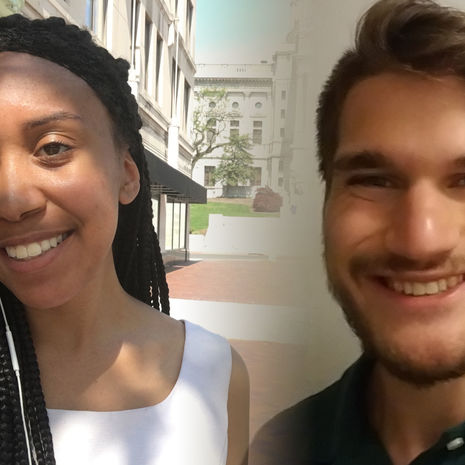 Capital Semester students Taylor Allen and Evan Martin