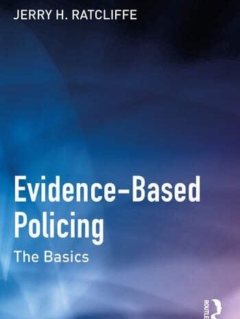 image of blue book cover with Evidence Based Policing written in white