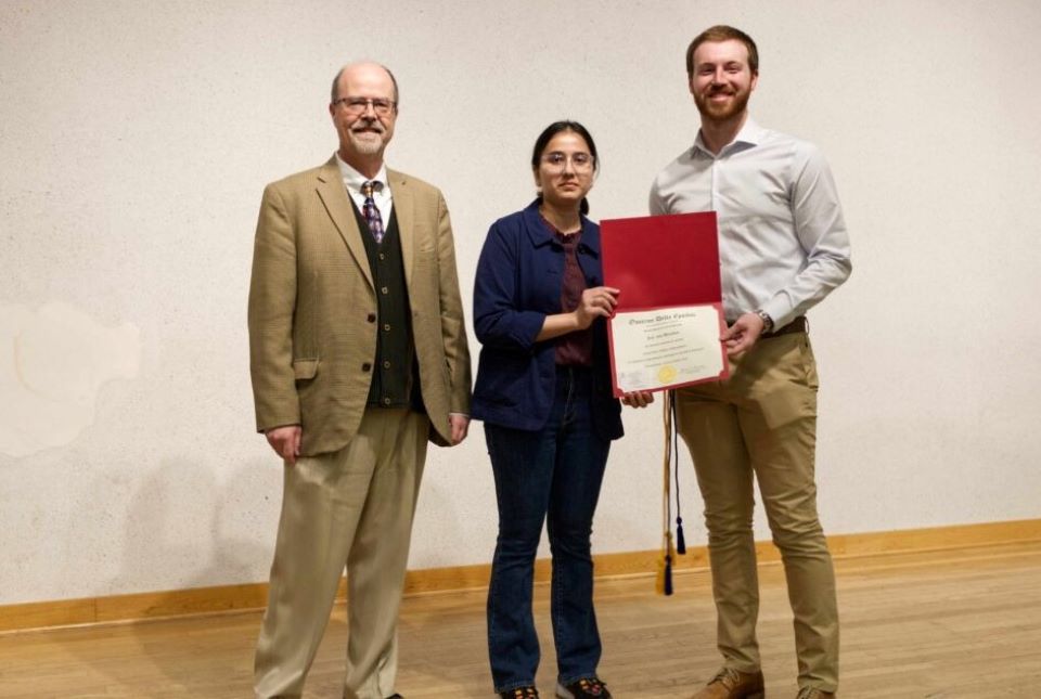 Diamantaras and ODE President Zainab Malik with Kai von Bleicken