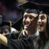 image of students taking a selfie at Commencement