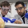 image of Neuro students disecting a brain