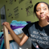 image of student in dorm