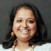 Shreyasee Das smiling at the camera