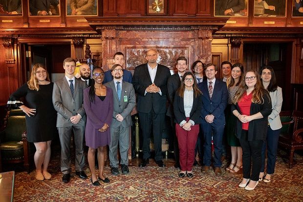 image of PA semester students with Lt Governor