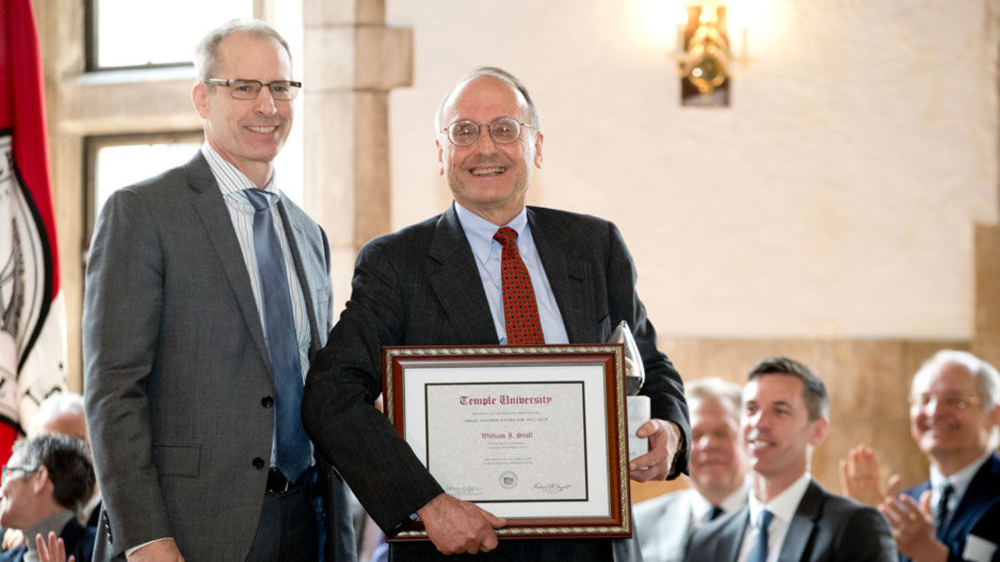 Dr. William Stull and Dean of the College of Liberal Arts Dr. Richard Deeg