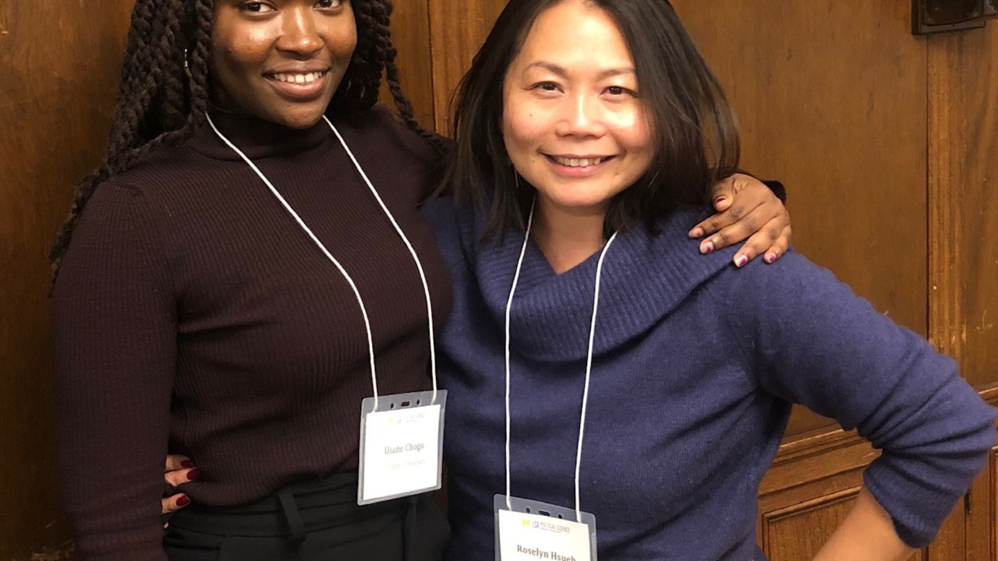 Diane Chogo and Dr. Hsueh