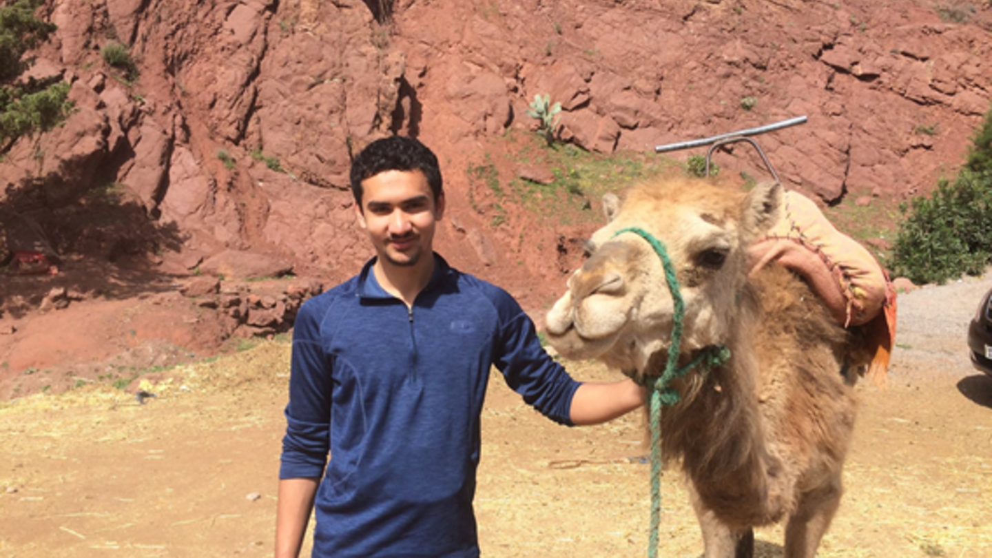 Dylan Arturo with a Camel
