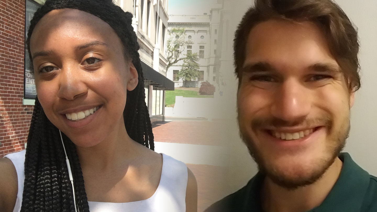 Capital Semester students Taylor Allen and Evan Martin
