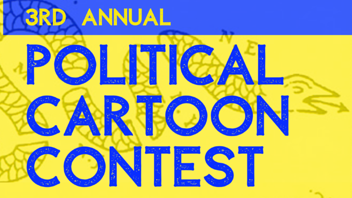 Image text: 3rd annual political cartoon contest
