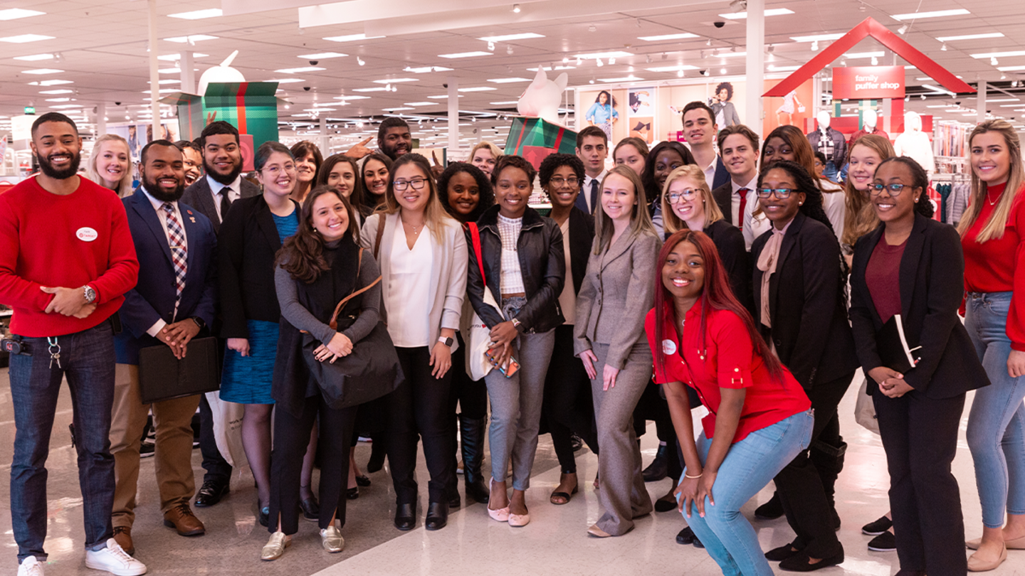 Temple University students and Target staff members at Experience Target Day
