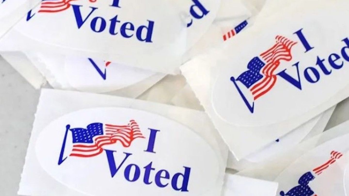 image of I Voted election stickers