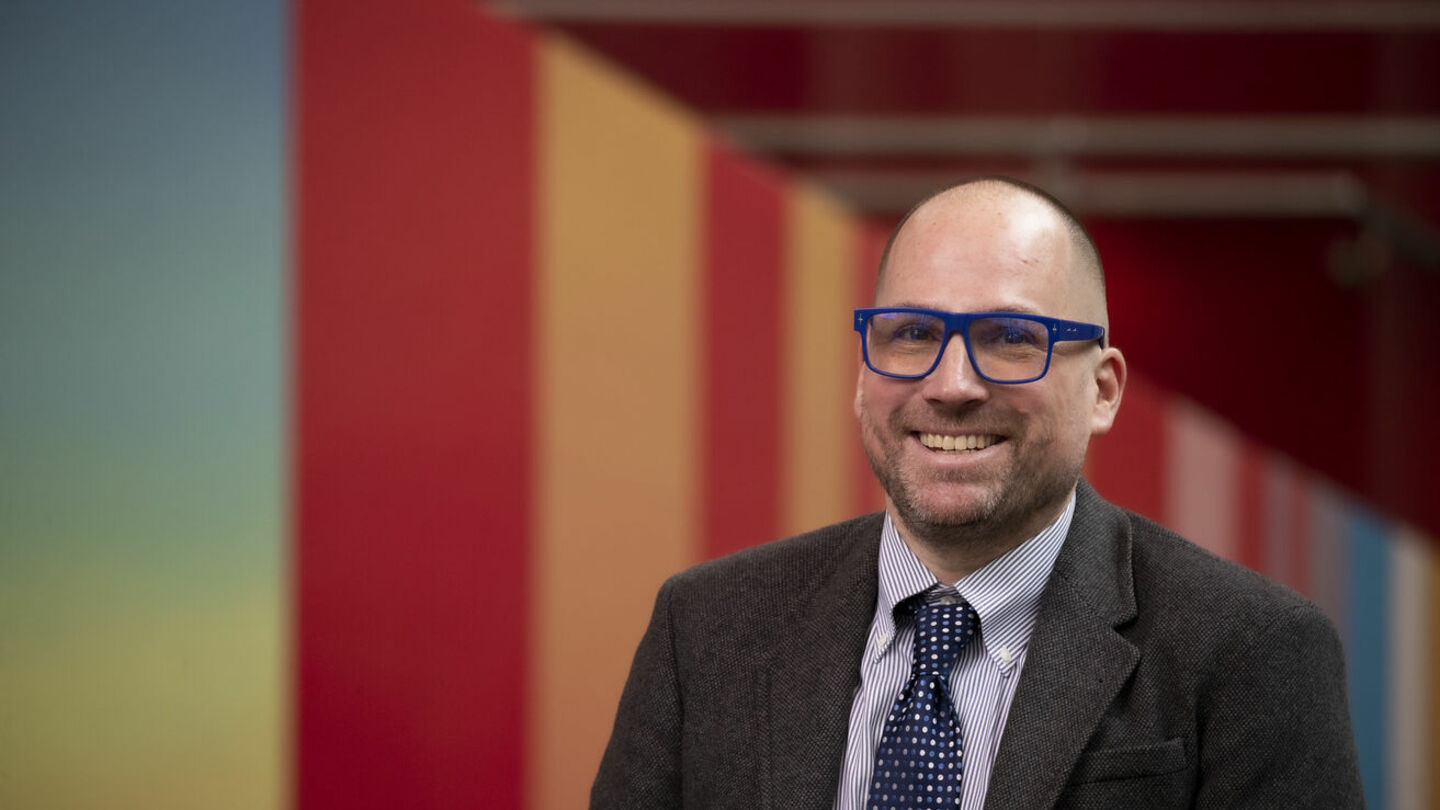 “SNL 50: The Anniversary Special” will air on NBC on Feb. 16. Dustin Kidd, professor of sociology at Temple's College of Liberal Arts, explains why Saturday Night Live has been a cultural force for 50 years. Dustin Kidd wearing blue glasses
